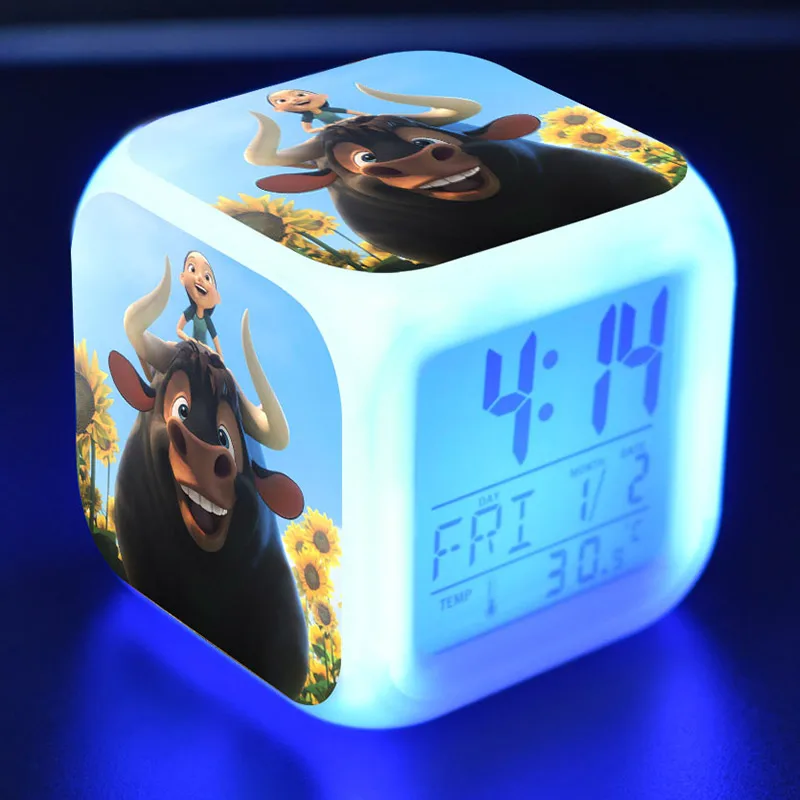 Ferdinand Bull Juguetes LED Alarm Clock Colorful Touch Light Ferdinand Figure Toys for Kids
Ferdinand Bull Juguetes LED Alarm Clock Colorful Touch Light Ferdinand Figure Toys for Kids