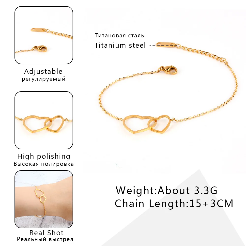 SHE WEIER Stainless Steel Bracelet Charms Chain Link Infinity Bracelets & Bangles For Women Female Girls Cross Gifts Gold bangle
SHE WEIER Stainless Steel Bracelet Charms Chain Link Infinity Bracelets & Bangles For Women Female Girls Cross Gifts Gold bangle