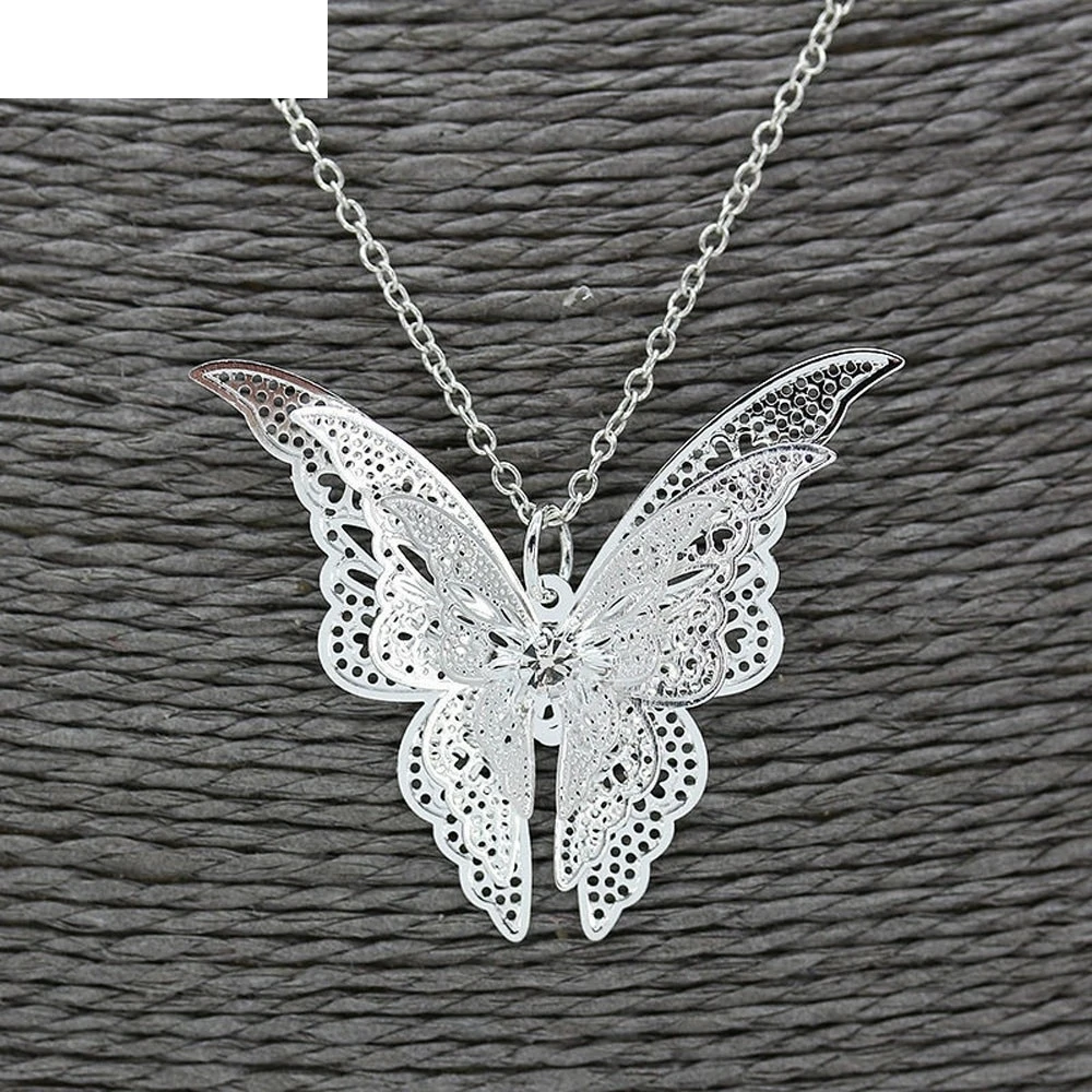 Ожерелье OTOKY с красивой подвеской-бабочкой ювелирные изделия подвеска-цепочка Uzun