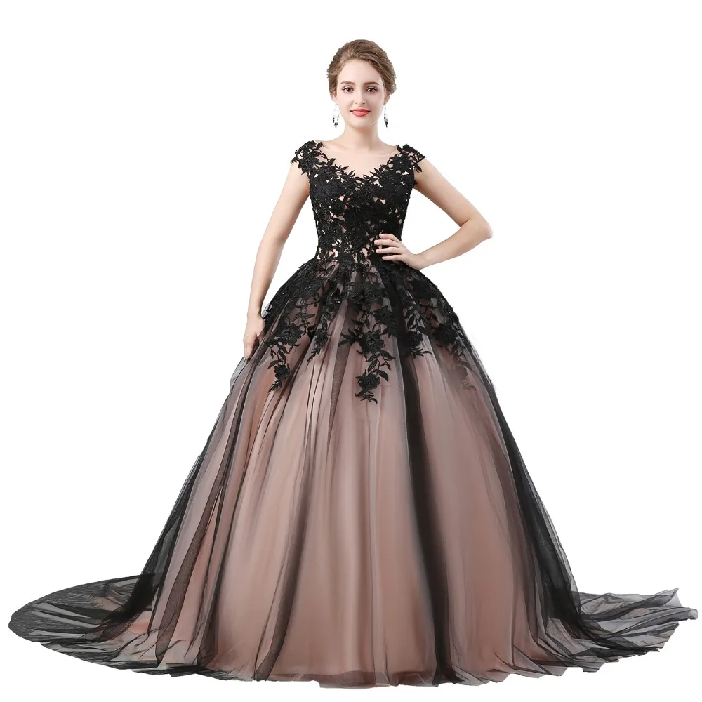 ANGELSBRIDEP Новое поступление Quinceanera платья Кружева Аппликация V шеи платье для бала
