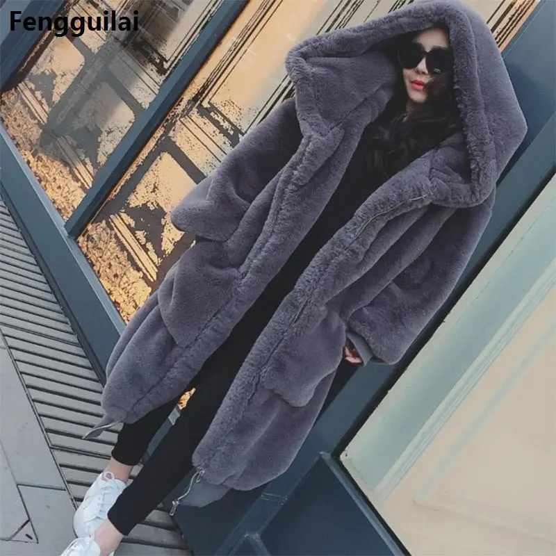 Winter Warm hooded Large size Medium length Solid color Fur & Faux Fur Women New Casual Long sleeve Women Fur coat
Winter Warm hooded Large size Medium length Solid color Fur & Faux Fur Women New Casual Long sleeve Women Fur coat