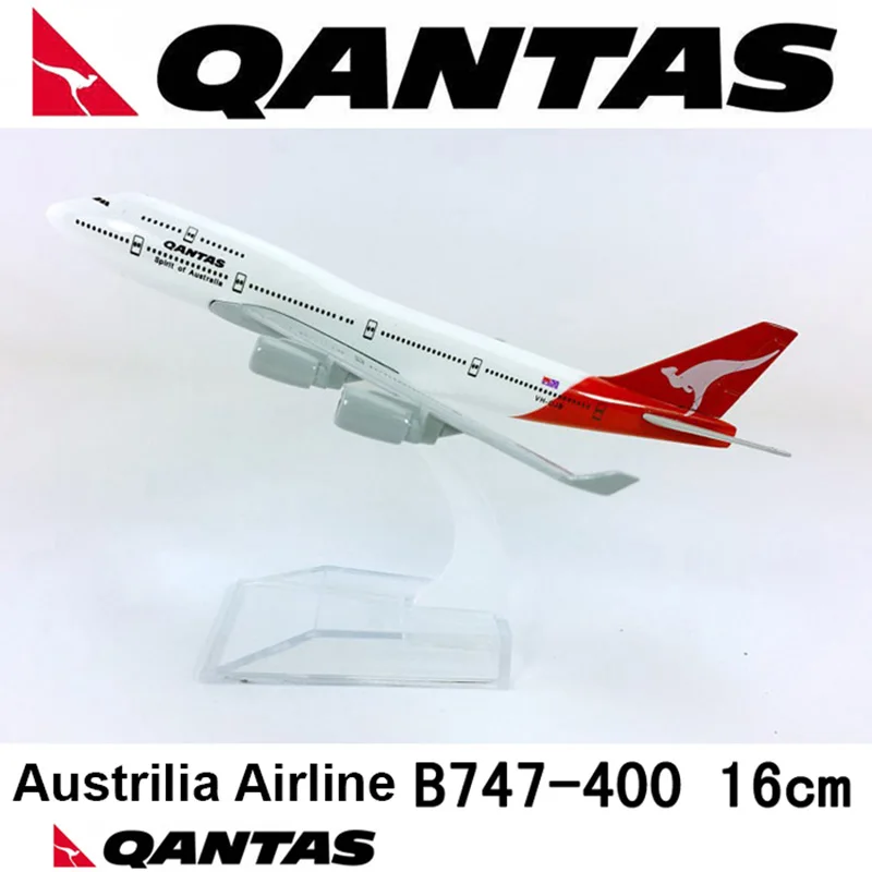 16CM 1:400 QANTAS Australia Boeing B747-400 Model Airline with Base Alloy Aircraft Plane Collectible Display Model Collection
16CM 1:400 QANTAS Australia Boeing B747-400 Model Airline with Base Alloy Aircraft Plane Collectible Display Model Collection