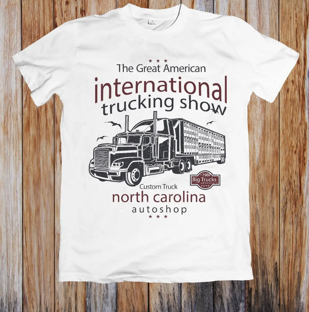 2019 New Plus Size Mens Homme Summer Short Sleeve International Trucking Show Unisex T-Shirt Short Sleeve
2019 New Plus Size Mens Homme Summer Short Sleeve International Trucking Show Unisex T-Shirt Short Sleeve