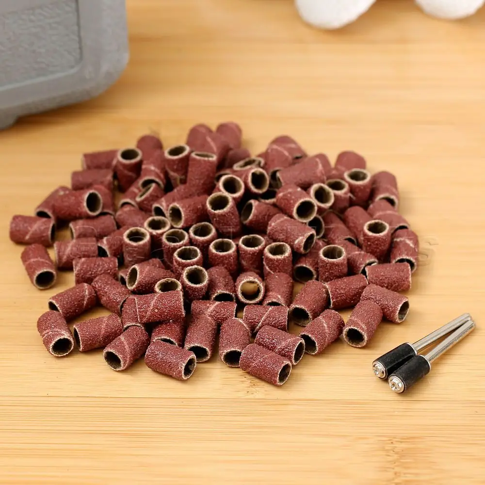 dophee Good Quality 100PCS 1/4" Grit 80# Sanding Bands W 10 Mandrel 1/8" Shank Rotary Tool Nail Drill Bits Tool
dophee Good Quality 100PCS 1/4" Grit 80# Sanding Bands W 10 Mandrel 1/8" Shank Rotary Tool Nail Drill Bits Tool