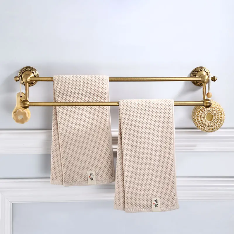 Двойная вешалка для полотенец в винтажном стиле аксессуары ванной комнаты |