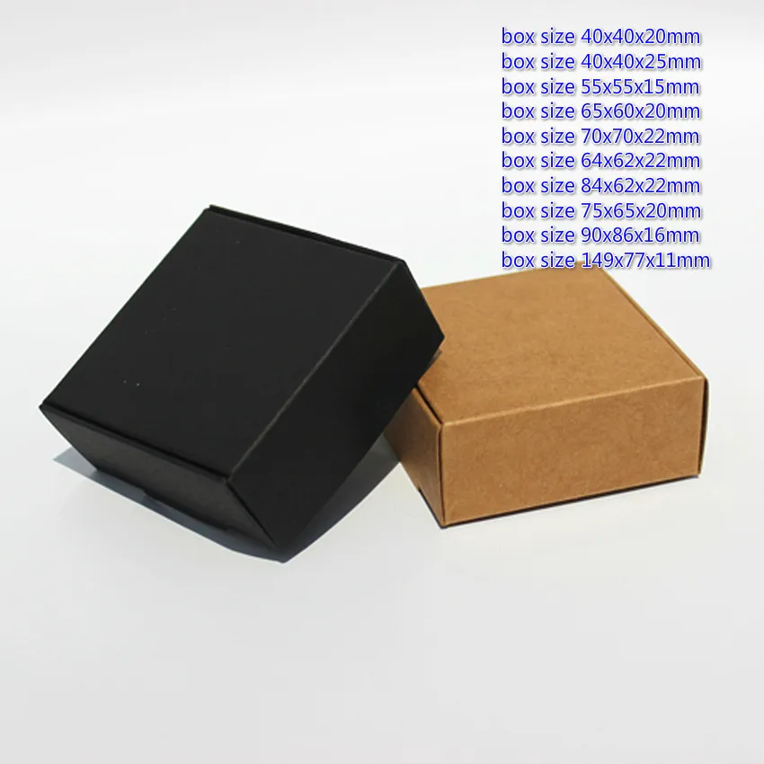 100pcs 10Sizes Black/White/Kraft Paper Carton Box DIY Handmade Soap Packaging Box Jewelry Storage Cardboard Box Small Gift Box
100pcs 10Sizes Black/White/Kraft Paper Carton Box DIY Handmade Soap Packaging Box Jewelry Storage Cardboard Box Small Gift Box