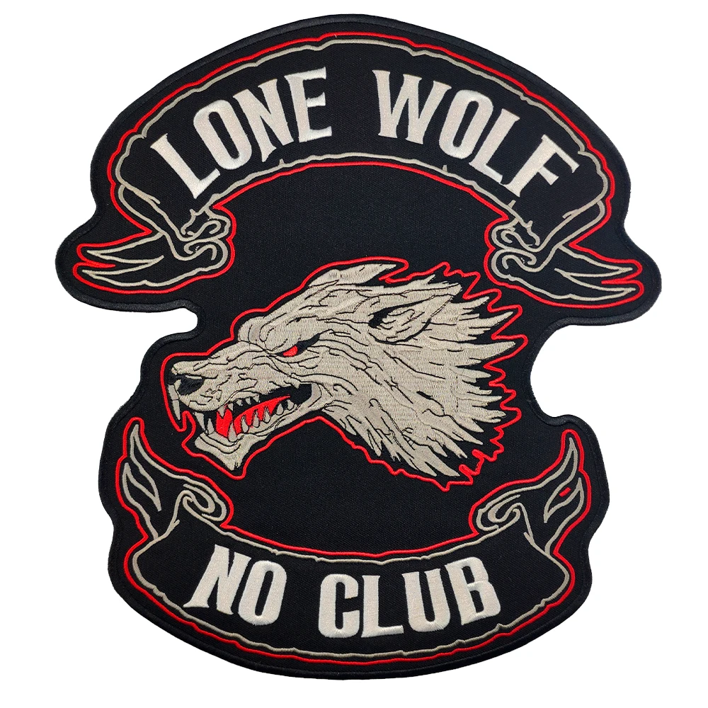 Нашивка для мотоцикла Lone Wolf Байкерская нашивка без Club MC Free Rider наклейка на заднюю