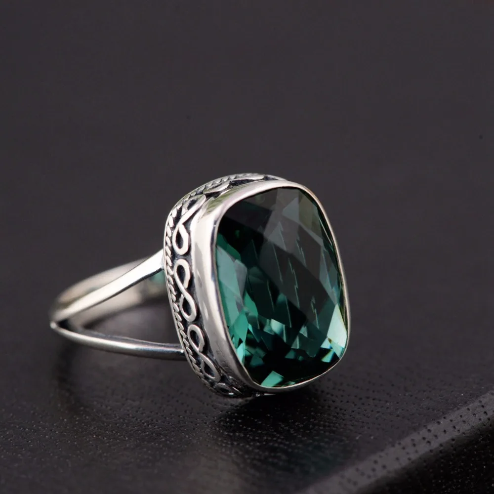 L&P Elegance Green Crystal Rings For Women 100% 925 Silver Ring , Natural Gemstone Fine Jewelry Wholesale For Birthday Gift
L&P Elegance Green Crystal Rings For Women 100% 925 Silver Ring , Natural Gemstone Fine Jewelry Wholesale For Birthday Gift