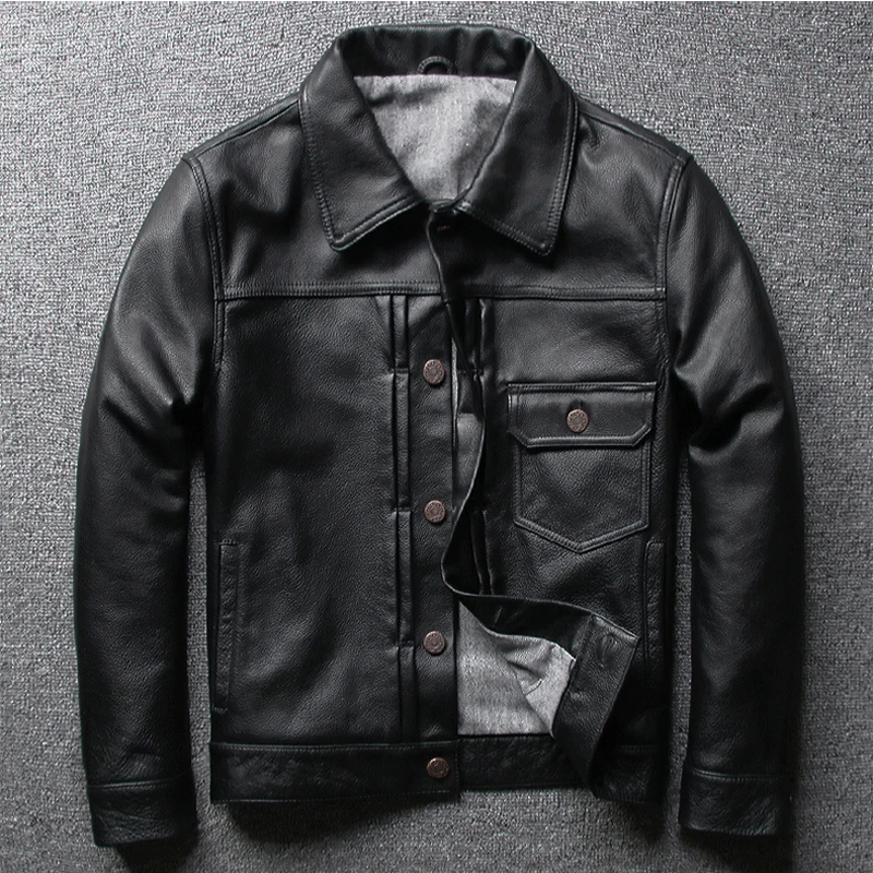 Free Shipping Trend Men's Leather Jacket Motorcycle Clothing Overturn Collar Leather Jacket Single Breasted
Free Shipping Trend Men's Leather Jacket Motorcycle Clothing Overturn Collar Leather Jacket Single Breasted