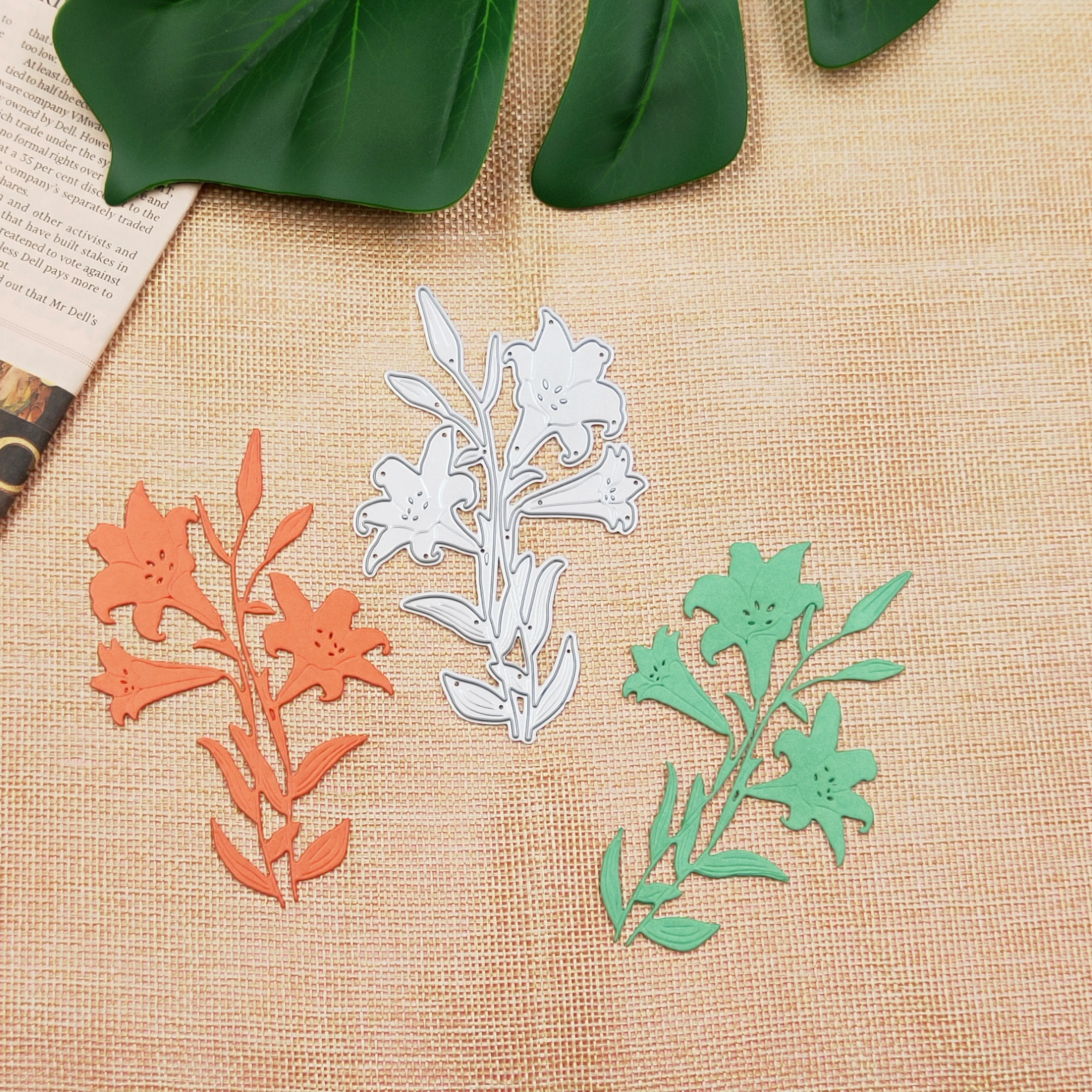 Lily metal knife die scrapbook DIY scrapbook for album greeting card decoration embossing DIY paper card
Lily metal knife die scrapbook DIY scrapbook for album greeting card decoration embossing DIY paper card