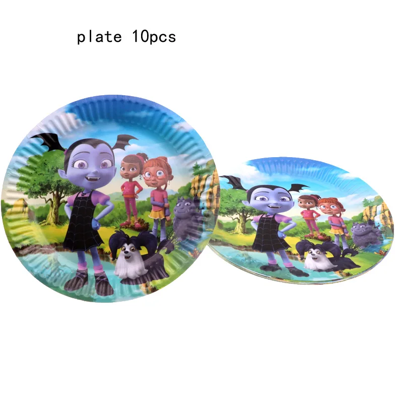 Vampirina Girl Theme Party Supplies Napkins Plates Cups Wedding Decoration Baby Shower Birthday Party Tableware Set for Girls
Vampirina Girl Theme Party Supplies Napkins Plates Cups Wedding Decoration Baby Shower Birthday Party Tableware Set for Girls
