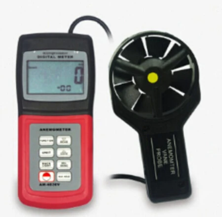 Anemometer Air Flow Speed Temperature Meter AM4836V Temperature Sensor w/ Software
Anemometer Air Flow Speed Temperature Meter AM4836V Temperature Sensor w/ Software