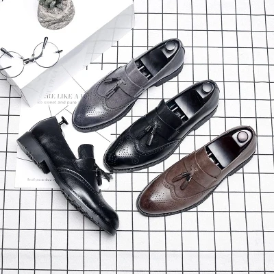 Fashion tassel borgues oxfords mens slip-on pointed toe dress shoes Casual Flats Business Formal Top Quality shoes 46 47
Fashion tassel borgues oxfords mens slip-on pointed toe dress shoes Casual Flats Business Formal Top Quality shoes 46 47