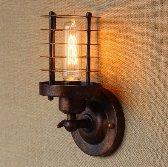 American Retro Wall Lamps Vintage Wall Lamp Bedroom Rust Iron Loft Industrial Wall Sconce LED Stair Light Home Lighting
American Retro Wall Lamps Vintage Wall Lamp Bedroom Rust Iron Loft Industrial Wall Sconce LED Stair Light Home Lighting