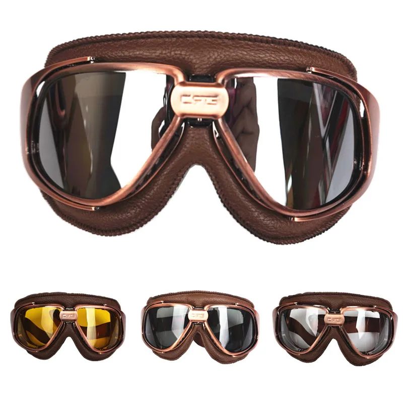 Genuine Leather goggles for vintage motorcycle helmet retro scooter helmet eyewear protective gear windproof goggles
Genuine Leather goggles for vintage motorcycle helmet retro scooter helmet eyewear protective gear windproof goggles