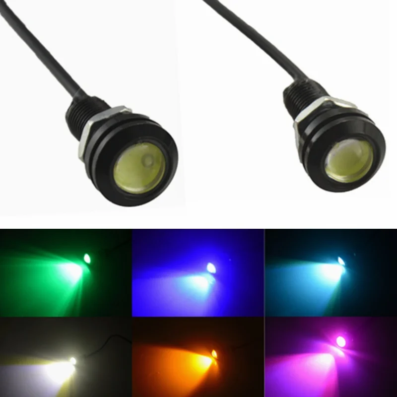 2pcs 9W 18mm 12V White LED Eagle Eye Light Car Fog DRL Daytime Reverse Backup Parking Signal Green blue yellow pink
2pcs 9W 18mm 12V White LED Eagle Eye Light Car Fog DRL Daytime Reverse Backup Parking Signal Green blue yellow pink