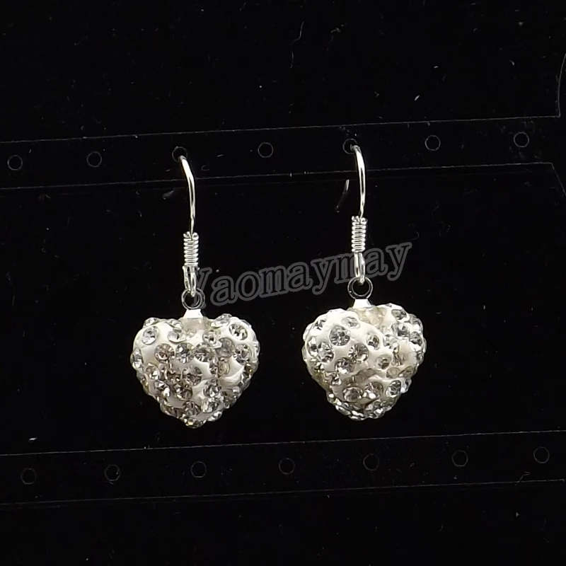 10 Pairs/Lot Silver Plated Clear Heart Shape Crystal Drop Earrings Birthday Present Free Shipping
10 Pairs/Lot Silver Plated Clear Heart Shape Crystal Drop Earrings Birthday Present Free Shipping