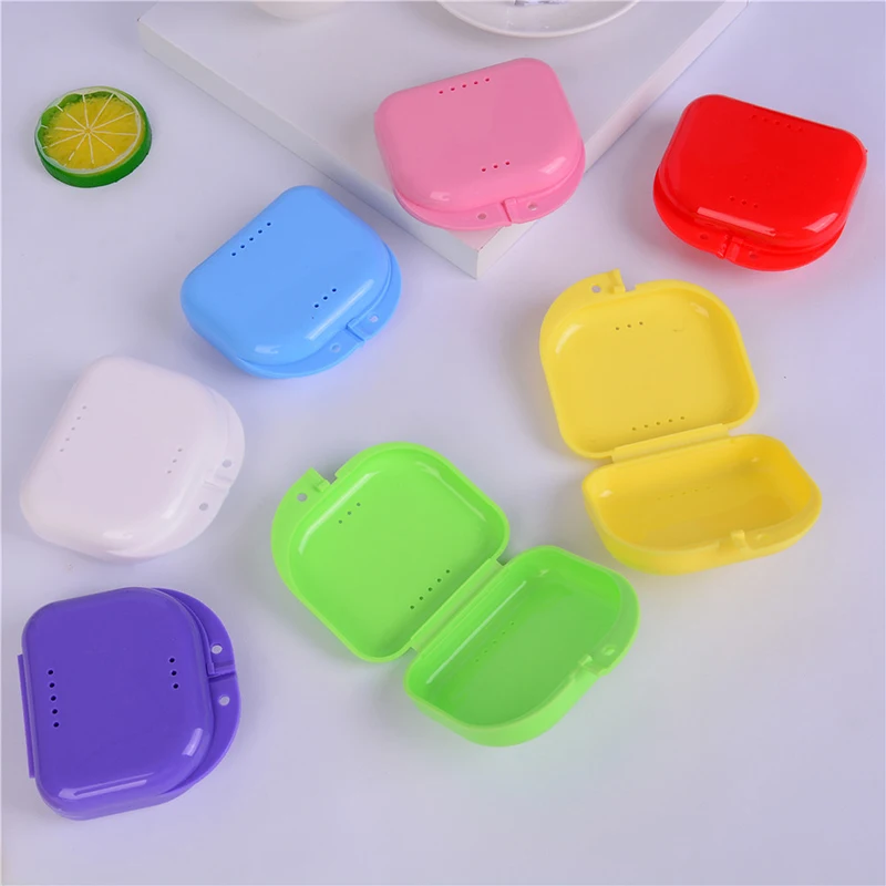 

JETTING Denture Bath Storage Box Case Dental False Teeth Appliance Container Storage Boxes Dentures Cleaner Levert Dropship