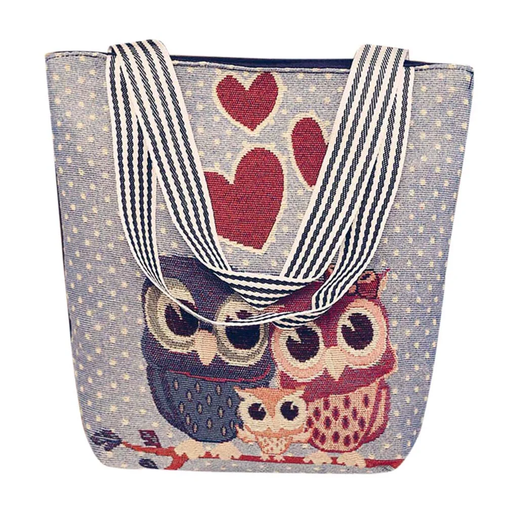 Fashion Folding Women Big Size Handbag Tote Ladies Casual Owl Printing Canvas Graffiti Shoulder Bag Beach Bolsa Feminina
Fashion Folding Women Big Size Handbag Tote Ladies Casual Owl Printing Canvas Graffiti Shoulder Bag Beach Bolsa Feminina