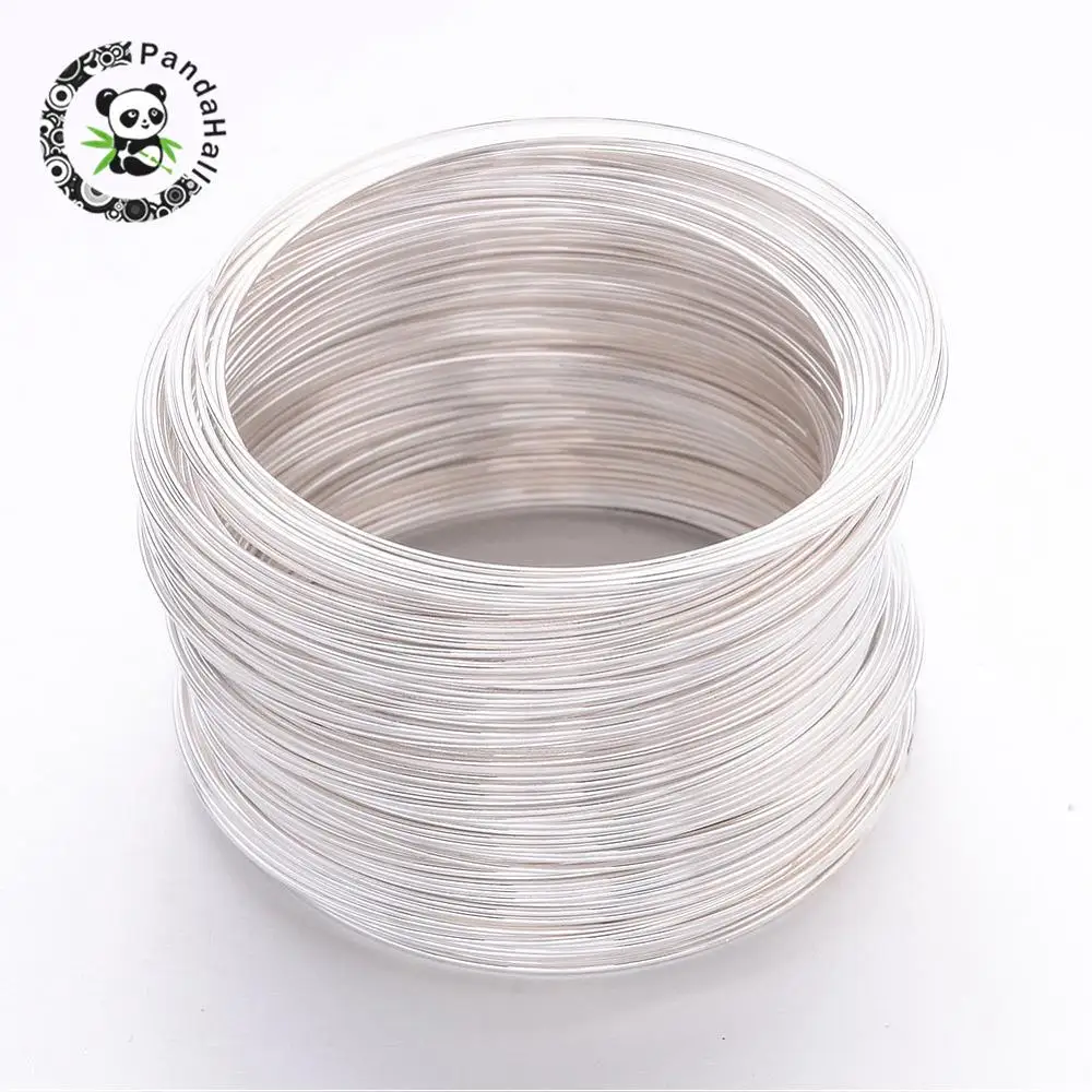 0.6mm Carbon Steel Memory Wire DIY Bracelet Jewelry Making Silver Plated about 55mm inner diameter, about 2200 circles/1000g
0.6mm Carbon Steel Memory Wire DIY Bracelet Jewelry Making Silver Plated about 55mm inner diameter, about 2200 circles/1000g