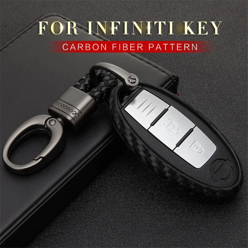 Чехол для автомобильного ключа с узором из углеродного волокна чехол Infiniti G37 FX37 FX