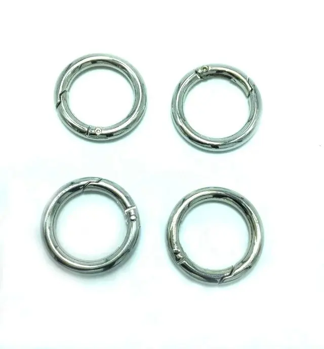 1 1/2 inch Silver Plated Gate Spring Ring 38mm inner Dia Round Push Snap Hooks for Purses and Handbags 50pcs/lot
1 1/2 inch Silver Plated Gate Spring Ring 38mm inner Dia Round Push Snap Hooks for Purses and Handbags 50pcs/lot
