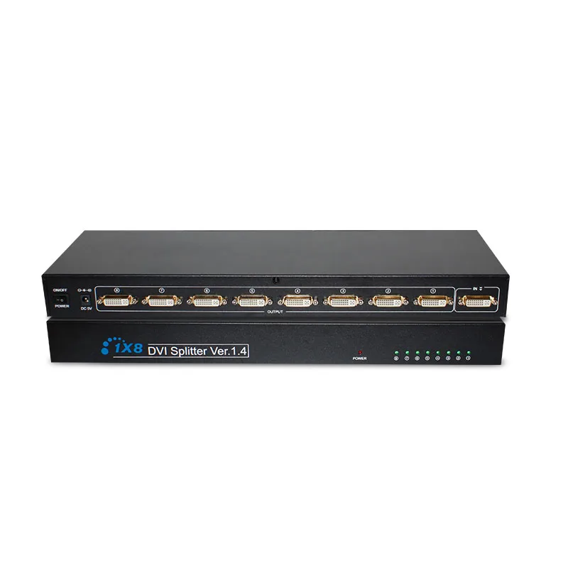 Разветвитель dvi HD с 1 на 8 выходами разветвитель сигнала интерфейсом 24 + 5 DVI