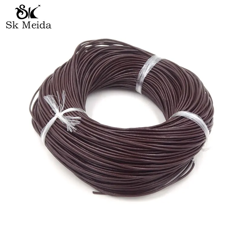100 Yards Coffee Real Leather Cord 2mm For Making Bracelets Necklace Jewelry Findings Diy Accessories Handmade Materials NC-21
100 Yards Coffee Real Leather Cord 2mm For Making Bracelets Necklace Jewelry Findings Diy Accessories Handmade Materials NC-21