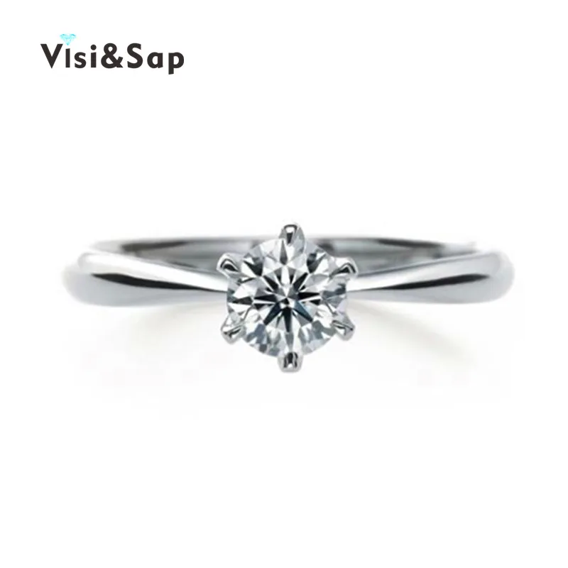 Eleple Classic 6 Claws Shinning Cubic Zirconia engagement wedding Rings for women Accessories White Gold Color jewelry VSR041
Eleple Classic 6 Claws Shinning Cubic Zirconia engagement wedding Rings for women Accessories White Gold Color jewelry VSR041