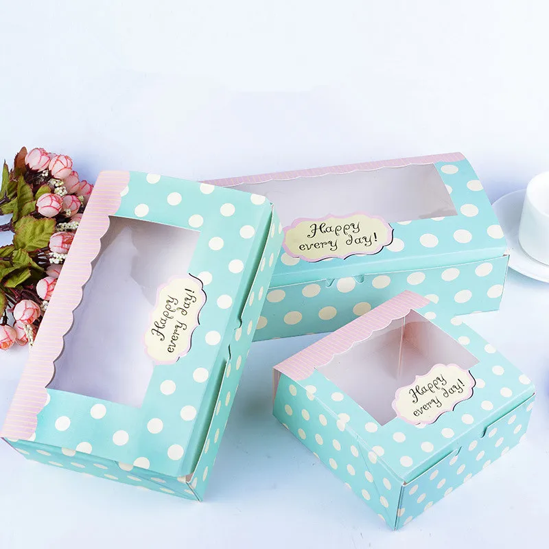 50 X Retro Blue Dot Cake Box Macaron Mooncake Candy Chocolate Packing Box With Clear Window For Party Favor
50 X Retro Blue Dot Cake Box Macaron Mooncake Candy Chocolate Packing Box With Clear Window For Party Favor