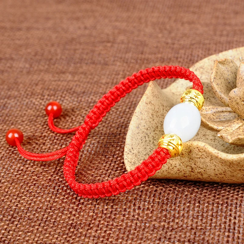 New Arrival Pure 999 24K Yellow Gold Women's Bless Bead Knitted Bracelet 0.5gx2pcs
New Arrival Pure 999 24K Yellow Gold Women's Bless Bead Knitted Bracelet 0.5gx2pcs