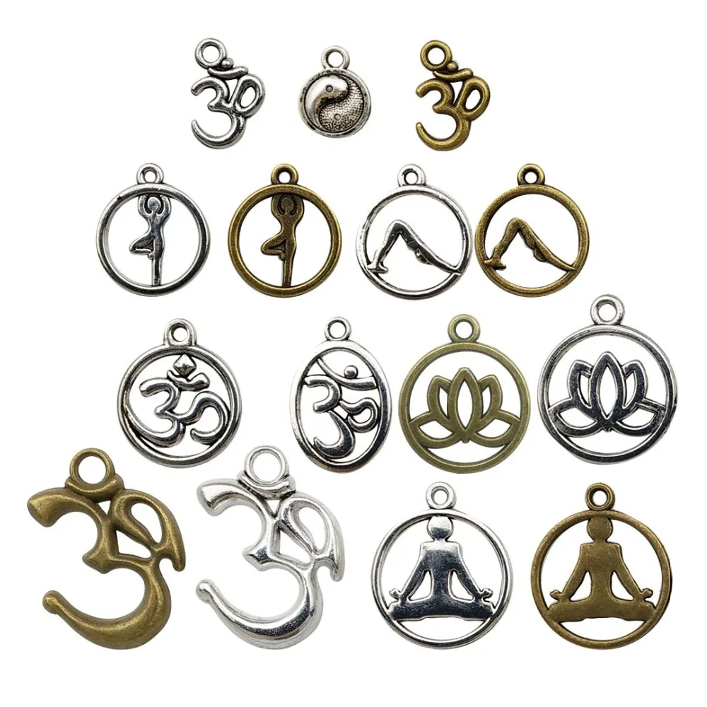72 Pcs Craft Supplies Mixed Yoga Charms Pendants Beads Charms Pendants For DIY Necklace Bracelet Jewelry Making Accessory
72 Pcs Craft Supplies Mixed Yoga Charms Pendants Beads Charms Pendants For DIY Necklace Bracelet Jewelry Making Accessory