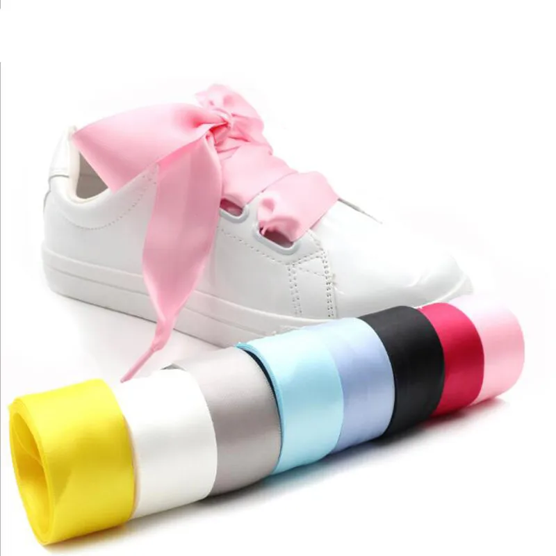1Pair Satin Silk Ribbon Shoelaces White Sneaker shoes lace Canvas shoe laces 2cm Width 100cm Length Shoelace Bootlaces
1Pair Satin Silk Ribbon Shoelaces White Sneaker shoes lace Canvas shoe laces 2cm Width 100cm Length Shoelace Bootlaces