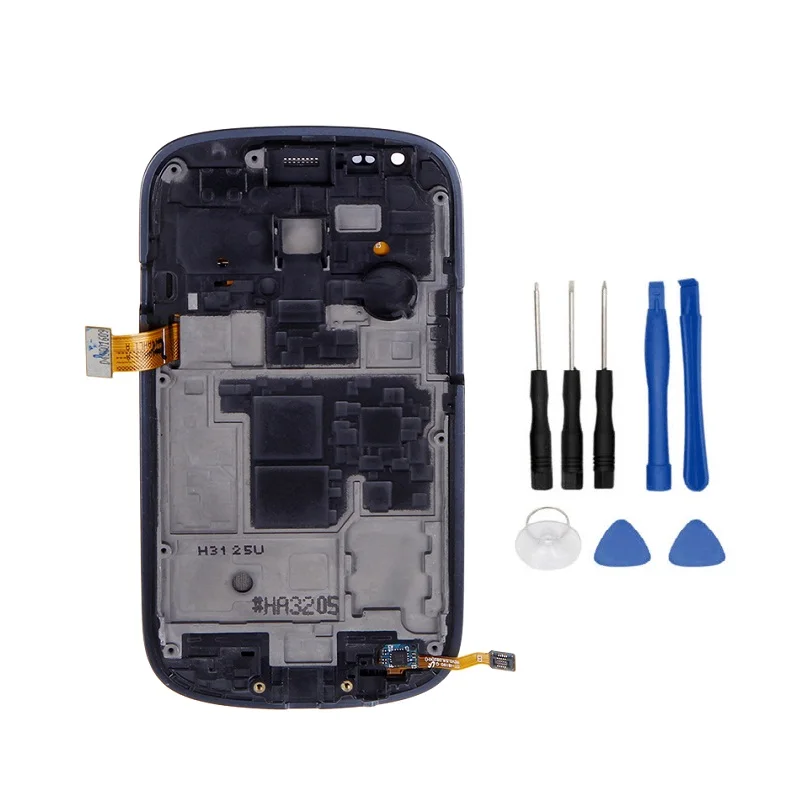 ЖК дисплей + сенсорный экран в сборе с рамкой и инструментами для Samsung Galaxy S3 Mini