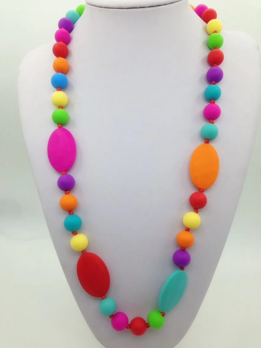 Baby Silicone Teething Necklace - Silicone Nursing Necklace - Babywearing Necklace - Chew Necklace - Chewelry - New Mom
Baby Silicone Teething Necklace - Silicone Nursing Necklace - Babywearing Necklace - Chew Necklace - Chewelry - New Mom