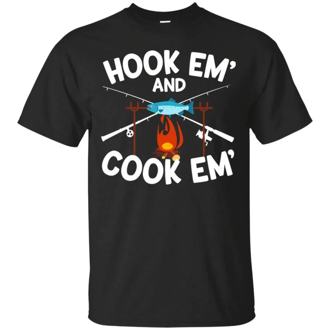 Hook Em' and Cook Em Best Gifts Tee T-Shirt for Men 2018 Fashion Short Sleeve Black T Shirt Print Tee Shirts
Hook Em' and Cook Em Best Gifts Tee T-Shirt for Men 2018 Fashion Short Sleeve Black T Shirt Print Tee Shirts