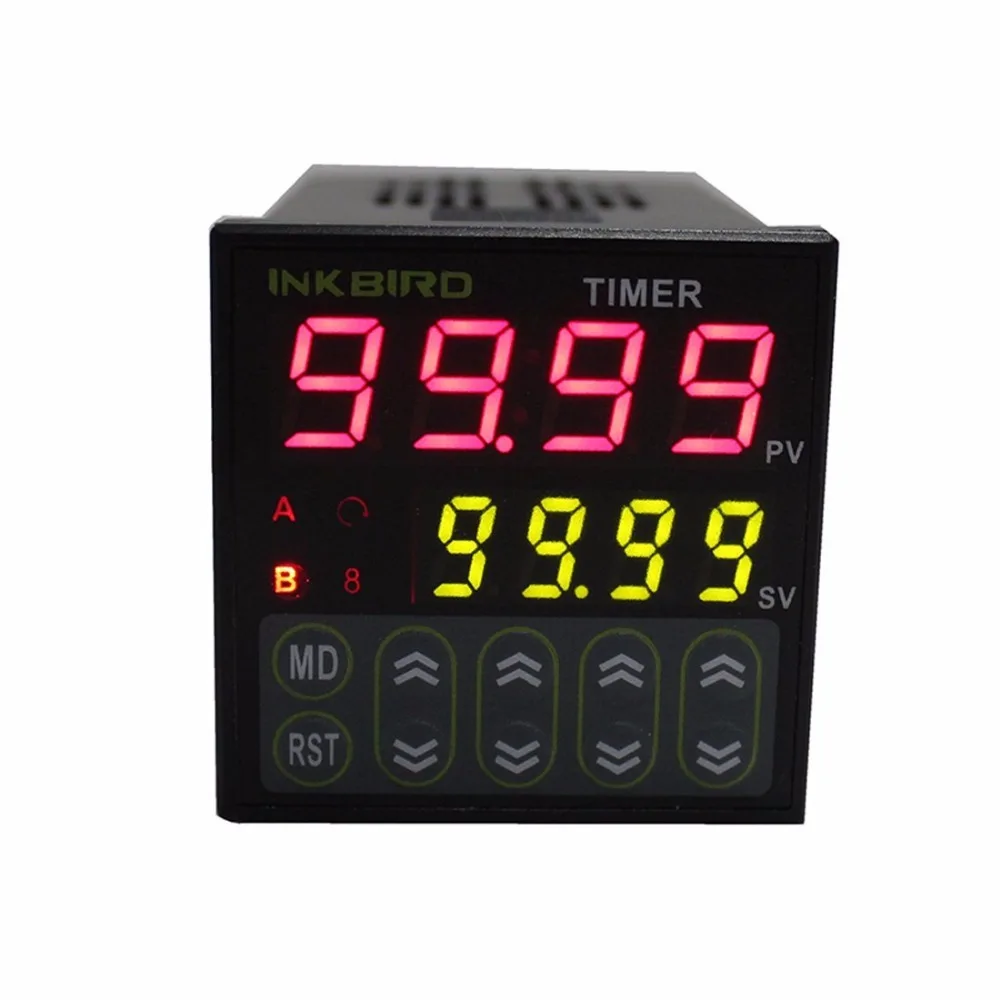 Inkbird 0.01s-99h99m Digital Twin Timer Switch Relay Time Controller AC 100 - 240V Black IDT-E2RH
Inkbird 0.01s-99h99m Digital Twin Timer Switch Relay Time Controller AC 100 - 240V Black IDT-E2RH