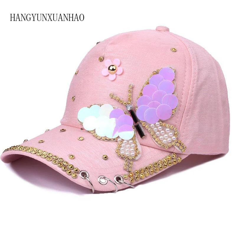 Verano de Algodón Liso Mujeres de Metal Gorra de Béisbol Del Snapback Caps Hip Hop 2017 Lentejuelas Mariposa Ocasional Gorras de
Verano de Algodón Liso Mujeres de Metal Gorra de Béisbol Del Snapback Caps Hip Hop 2017 Lentejuelas Mariposa Ocasional Gorras de