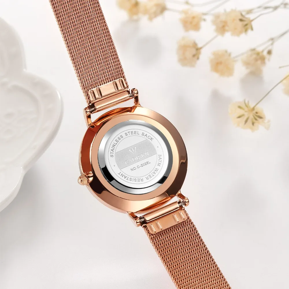 CADISEN Women's Watches Watch Women 2019 New Gold Luxury Exquisite Quartz Watch Simple Stylish Stainless Steel Relogio Masculino
CADISEN Women's Watches Watch Women 2019 New Gold Luxury Exquisite Quartz Watch Simple Stylish Stainless Steel Relogio Masculino