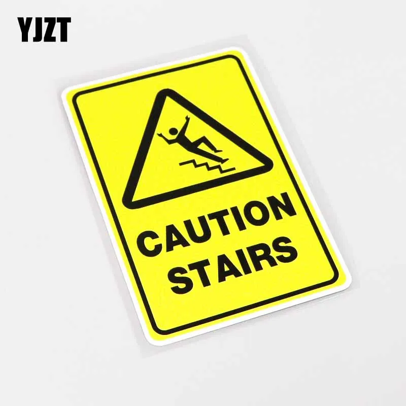 YJZT 8.5CM*13.2CM Personality Warning Mark Caution Stairs Car Sticker Decals PVC 13-0339
YJZT 8.5CM*13.2CM Personality Warning Mark Caution Stairs Car Sticker Decals PVC 13-0339