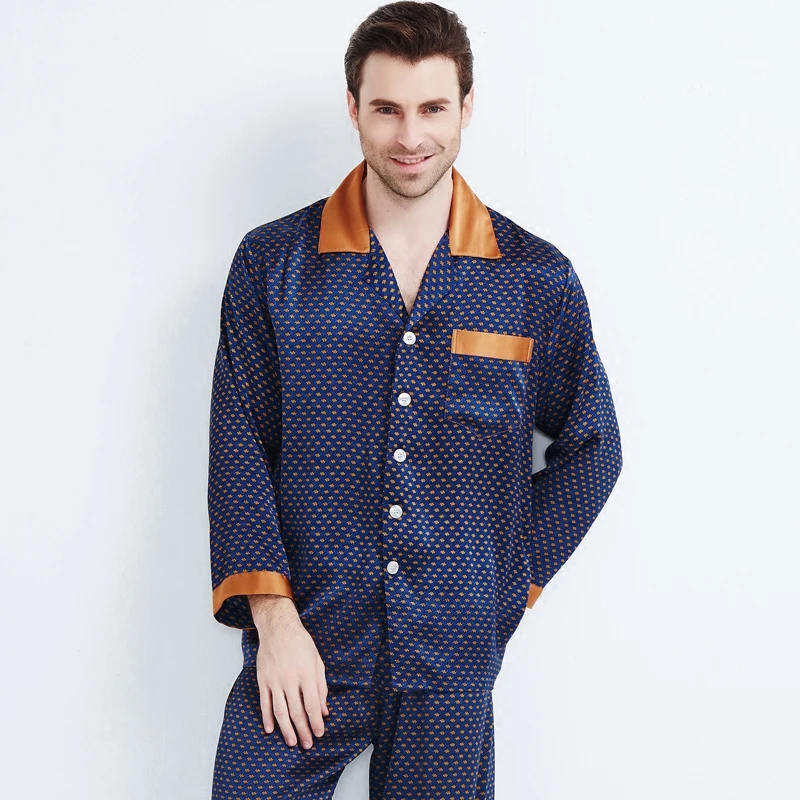 Brand Heavy Silk Pajamas Men's Long sleeve Pyjamas Male Luxury 100% Silk Sleepwear Pajama Sets Men Homewear Sets Free Shipping
Brand Heavy Silk Pajamas Men's Long sleeve Pyjamas Male Luxury 100% Silk Sleepwear Pajama Sets Men Homewear Sets Free Shipping