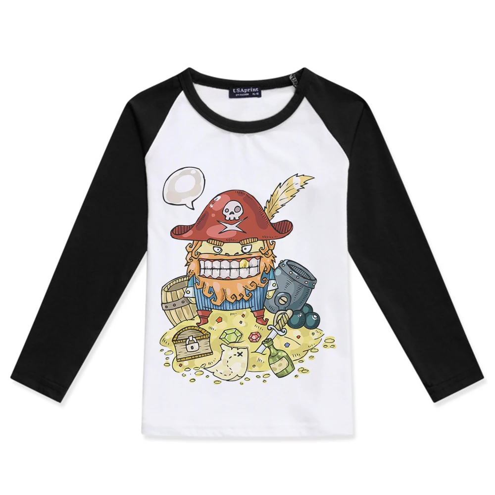 2019 New Children T Shirts Boys Long Sleeve Tshirt Funny Pirate Printed Girls t-Shirt O Neck Cotton Fashion Hipster Child Tees
2019 New Children T Shirts Boys Long Sleeve Tshirt Funny Pirate Printed Girls t-Shirt O Neck Cotton Fashion Hipster Child Tees