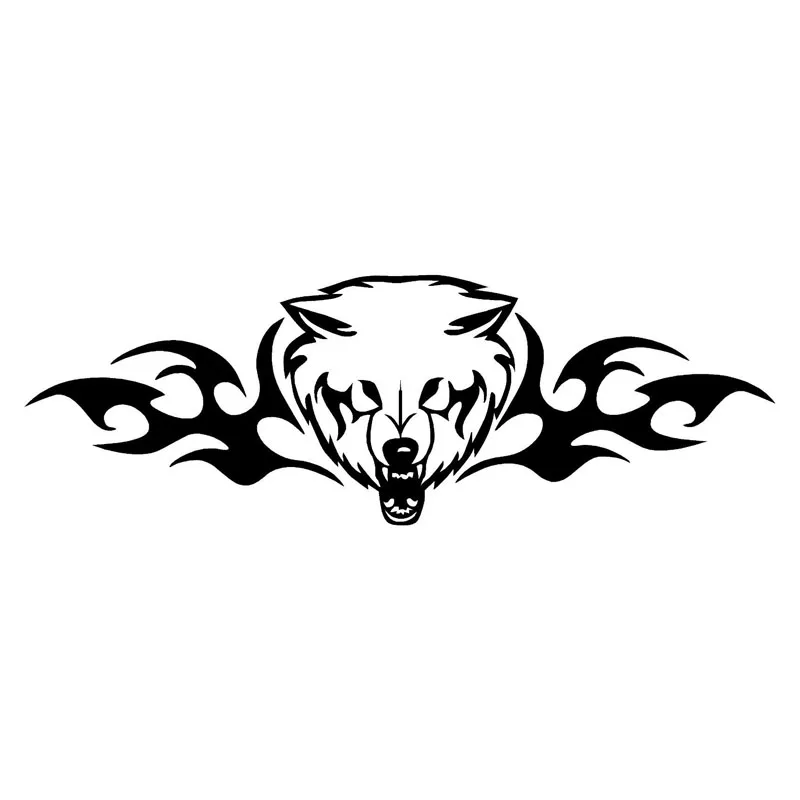 23*7.8CM Tribal Wolf Snarl Fashion Car Door Decorative Decal Car Styling Stickers Black/Silver C9-1198
23*7.8CM Tribal Wolf Snarl Fashion Car Door Decorative Decal Car Styling Stickers Black/Silver C9-1198