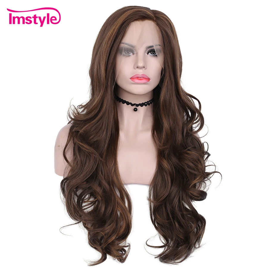Imstyle Brown Wig Synthetic Lace Front Wigs For Women Long Wavy Wig Mixed Color Heat Resistant Fiber Natural Hairline Wig
Imstyle Brown Wig Synthetic Lace Front Wigs For Women Long Wavy Wig Mixed Color Heat Resistant Fiber Natural Hairline Wig