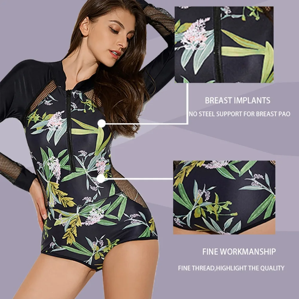 Rash Guard Long Sleeve Zip UV Protection Surfing Swimsuit Swimwear Bathing Suit
Rash Guard Long Sleeve Zip UV Protection Surfing Swimsuit Swimwear Bathing Suit