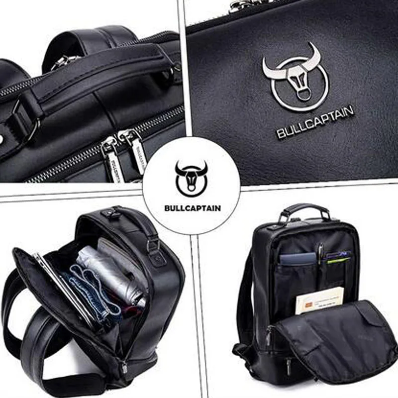 BULLCAPTAIN Original 15inch Laptop backpack men Genuine Leather backpack Fashion minimalist 18L Travel casual backpack
BULLCAPTAIN Original 15inch Laptop backpack men Genuine Leather backpack Fashion minimalist 18L Travel casual backpack