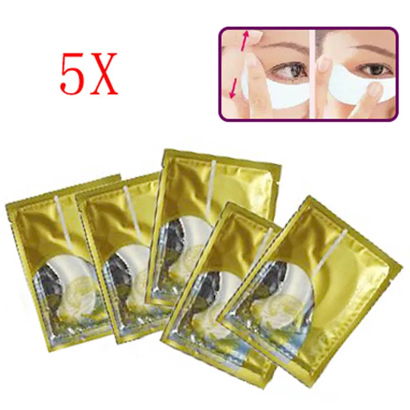 5 Pair Collagen Crystal Eye Mask Pads Eyelid Patch Moisture Treatments 669
