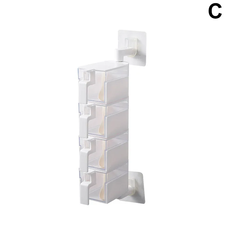Wall Hanging Rotatable Condiment Storage Box Transparent Multi-layer Container with Spoon MJJ88
Wall Hanging Rotatable Condiment Storage Box Transparent Multi-layer Container with Spoon MJJ88