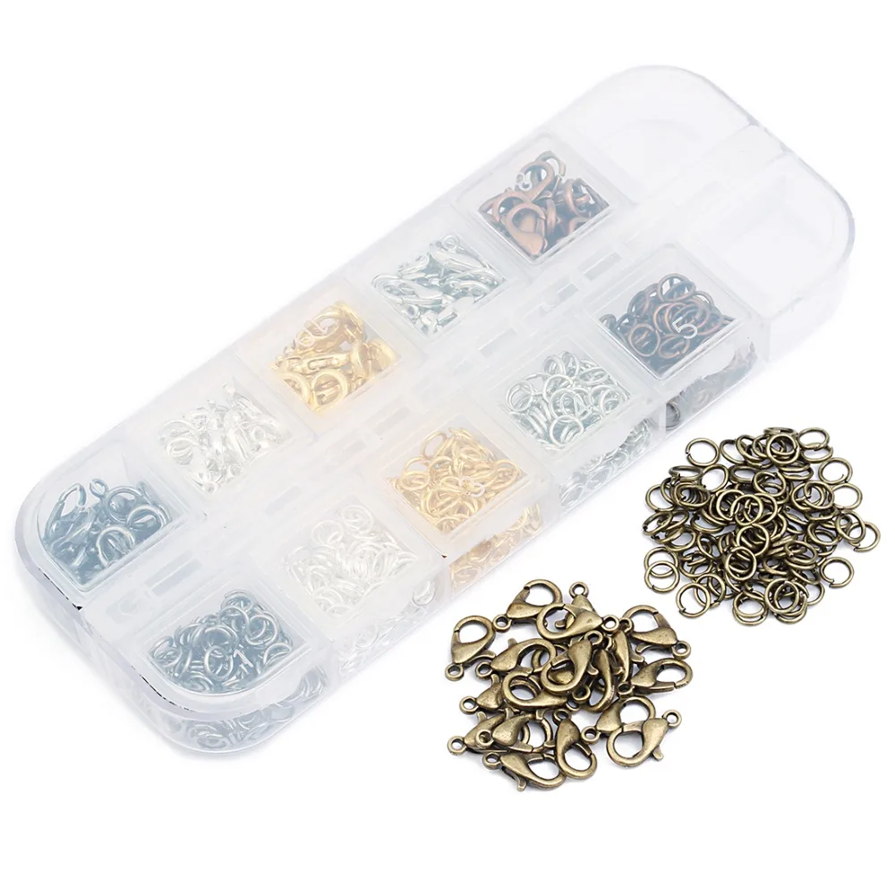 1box/lot Mixed Size 12x6mm lobster Clasp Hooks Silver Color Open Jump Rings Split Rings With Tools For Jewelry Making Findings
1box/lot Mixed Size 12x6mm lobster Clasp Hooks Silver Color Open Jump Rings Split Rings With Tools For Jewelry Making Findings