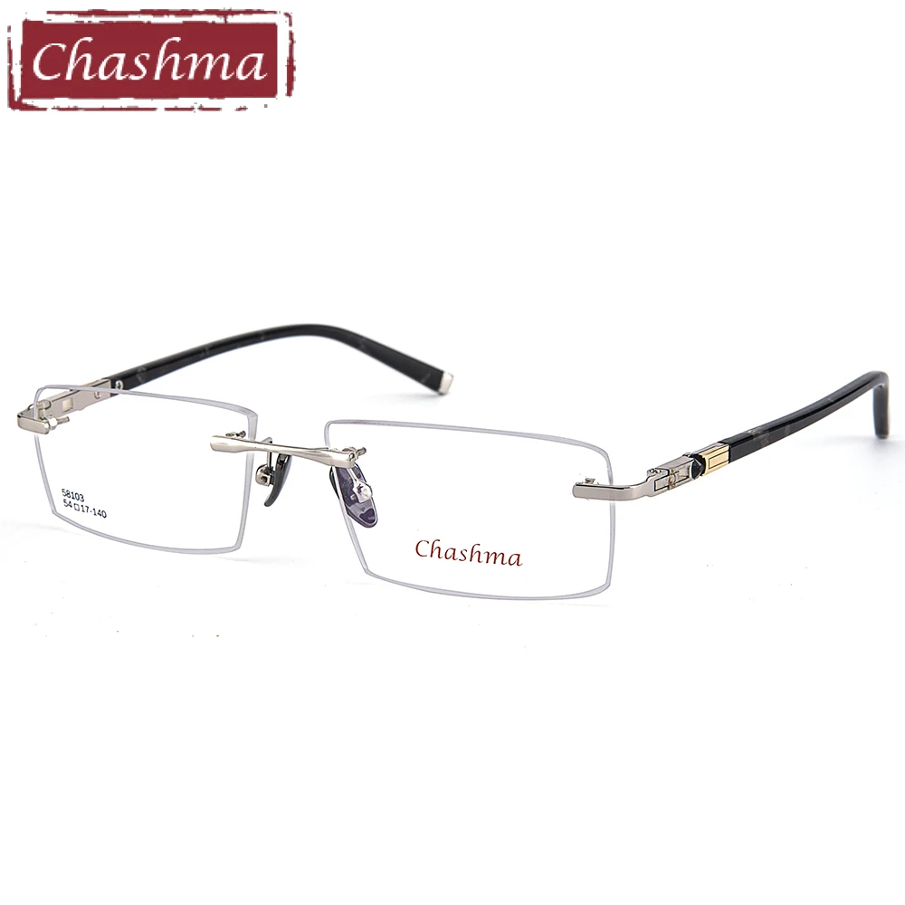 Chashma Brand Titanium Alloy Eyeglasses Rimless Ultra Light Myopia Optical Frame Prescription Glasses Frames for Men
Chashma Brand Titanium Alloy Eyeglasses Rimless Ultra Light Myopia Optical Frame Prescription Glasses Frames for Men
